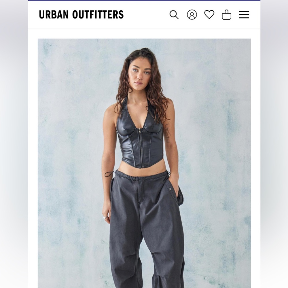 Out From Under Hot Stuff Faux Leather Corset